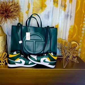 Authentic Lrg NWT Dark Olive Telfar Shop Bag, in org pkg with Telfar dust bag